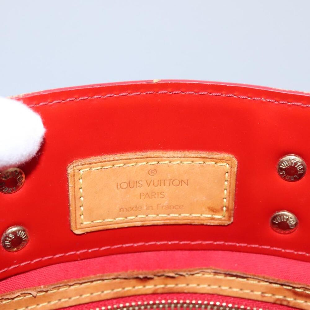 LOUIS VUITTON Monogram Vernis Reade PM Hand Bag Red Rouge M91088 - Picture 16 of 16